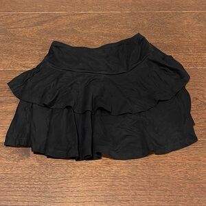 SLS Apparel Black Tiered Skirt Size Medium